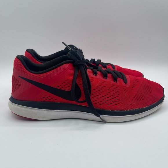 Nike Flex 2016 Run Shoes Men’s US 11 Red / Black 830369-600 - Picture 1 of 8
